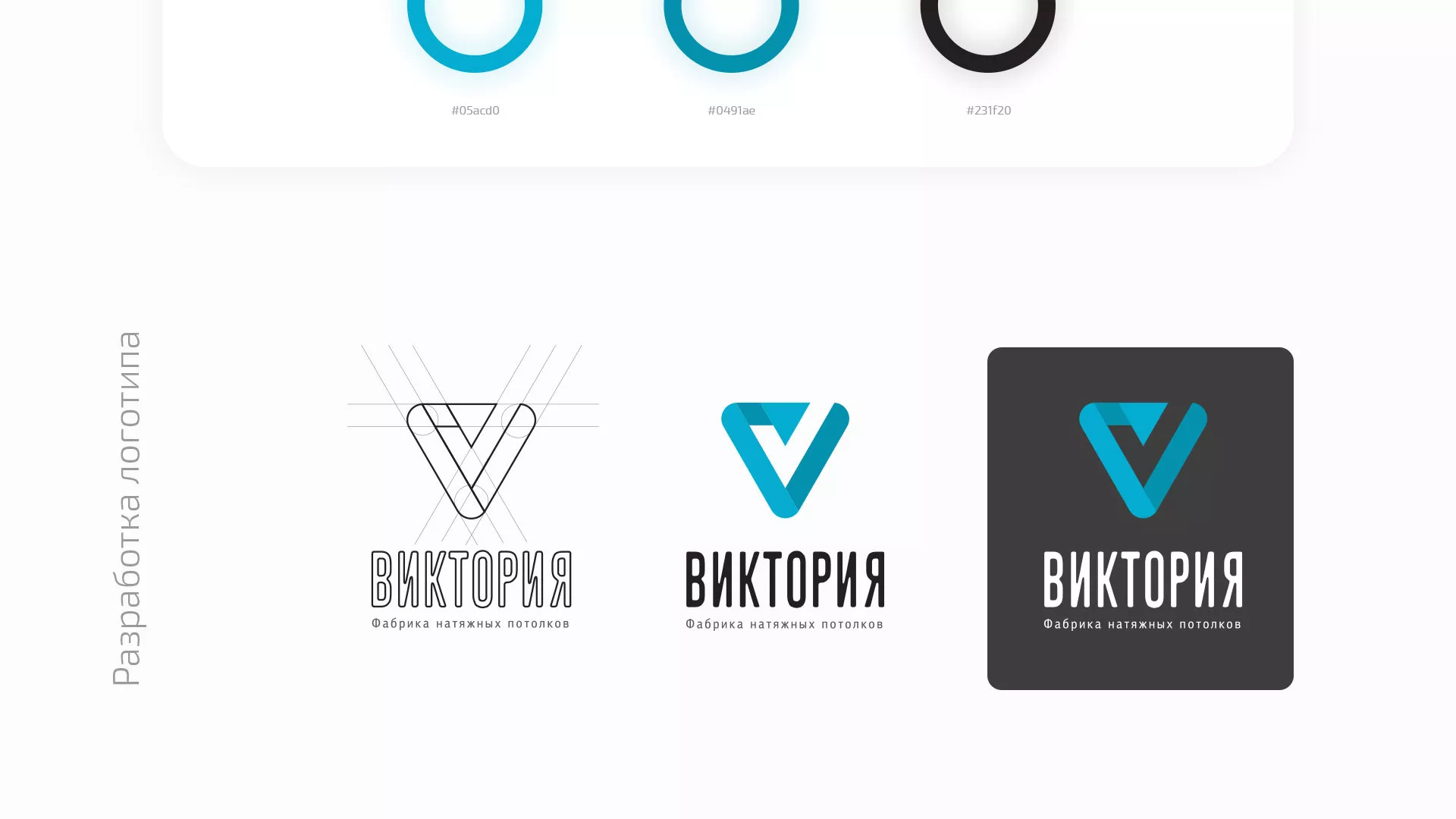 Разработка фирменного стиля компании по продаже и установке натяжных потолков в Вышнем Волочке